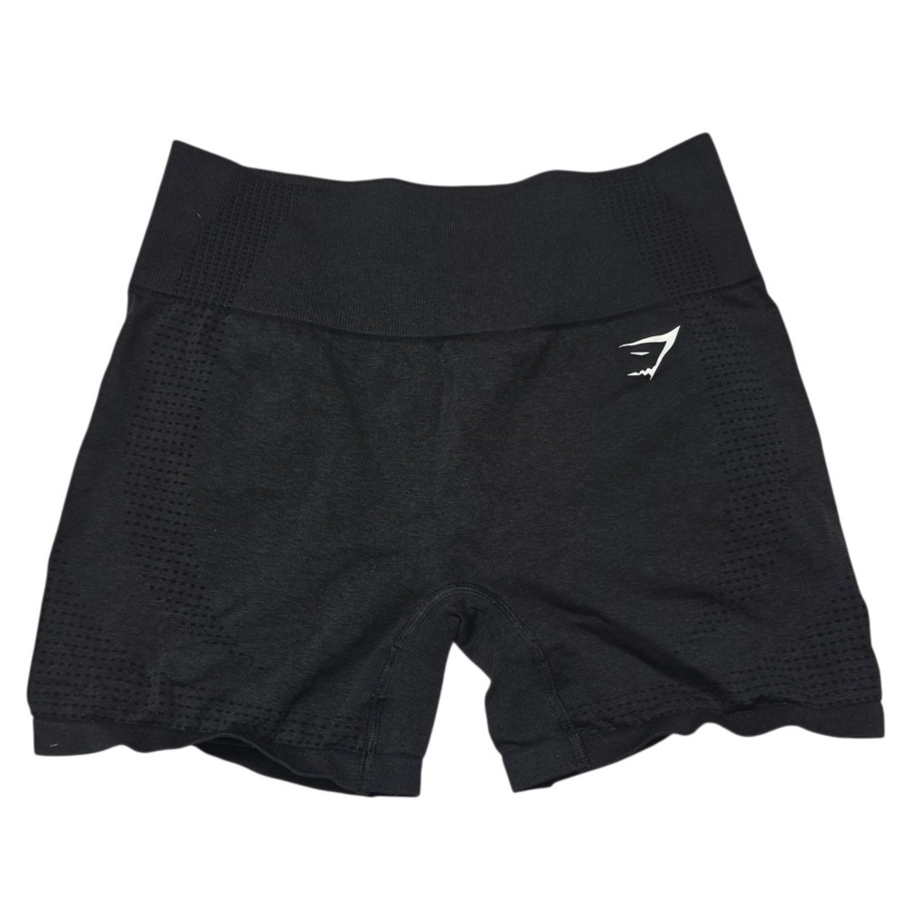 Gymshark Vital Seamless Shorts Women Small Black Activewear Biker Gym